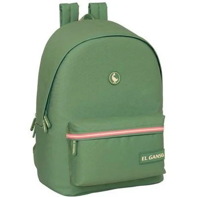 Afbeelding van Laptoptas el ganso +usb basics Groen 31 x 44 18 cm