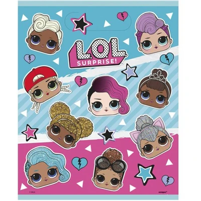 Afbeelding van Uitdeelzakjes LOL Surprise plastic 8 stuks