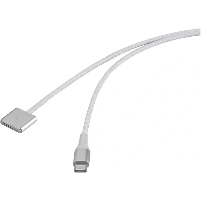 Afbeelding van Renkforce USB laadkabel Magsafe 3 C, 2.00 m Wit Magnetische stekker RF 6437916