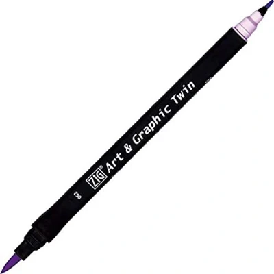 Afbeelding van ZIG Art &amp; Graphic Twin Tip brush marker Lilac