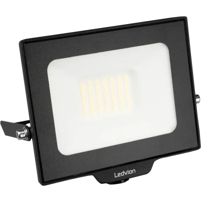 Afbeelding van Ledvion LED Breedstraler, Incl. 0.5M kabel, 30 watt Osram 6000K 2550 lumen werklamp, outdoor Breedstraler IP65 waterdicht, met snelkoppeling