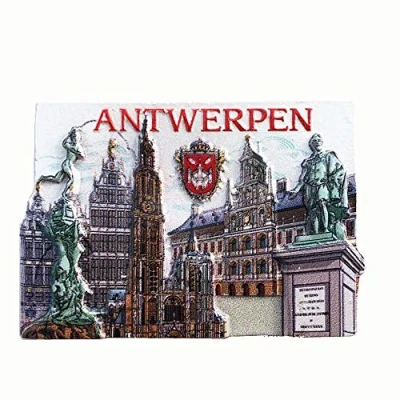 Afbeelding van 3D Antwerpen België Koelkast Magneet Souvenir Gift Collectie Huis &amp; keuken Decoratie Magnetische Sticker