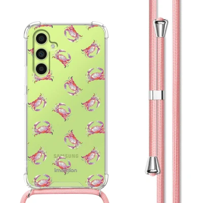 Afbeelding van Samsung Galaxy A34 (5G) Hoesje Kunststof iMoshion Softcase/Koordhoesje/Backcover Crab Watercolor Telefoonhoesje