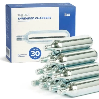 Afbeelding van ICO 16g CO2 patronen, MET SCHROEFDRAAD, 30 stuck