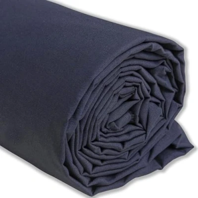 Afbeelding van IPEA Katoenen stof popeline grijs antraciet 200 cm x 150 Made in Italy per meter voor naaien, kleding, voeringen, meubels, patchwork, eenkleurig om te naaien