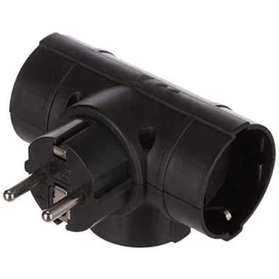 Afbeelding van Electraline 55322 adapter Triple 16 V, zwart