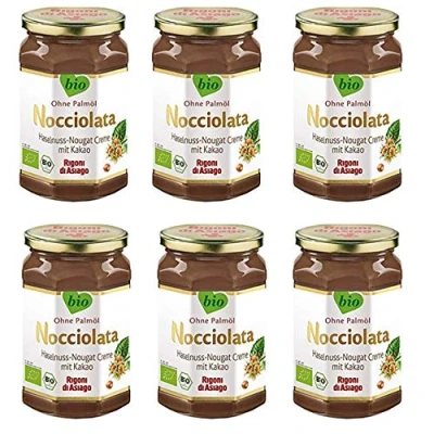 Afbeelding van Rigoni di Asiago Nocciolata 6 x 700 g crème hazelnootcrème zonder palmolie notennougat broodbeleg