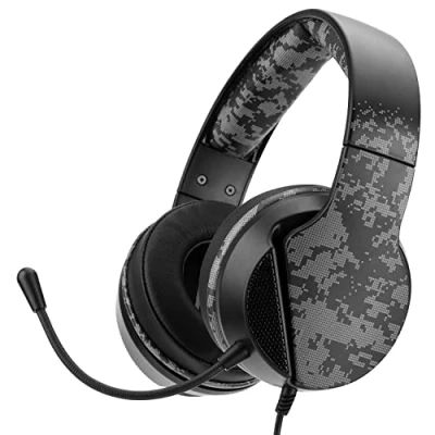 Afbeelding van NiTHO JANUS Gaming Hoofdtelefoon voor PC, PS4, PS5, Xbox One, Series X/S, Mobiel, Tablet, Over Ear Hoofdtelefoon, Jack Audio 3.5 mm, Driver 40 Multiplatform, Camo
