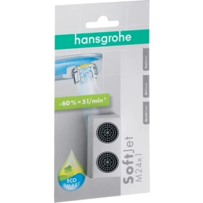 Afbeelding van hansgrohe Reserveonderdelen SoftJet waterbesparende beluchter set, met doorstroombegrenzer 5 l/min, meerkleurig