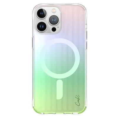 Afbeelding van Apple iPhone 15 Pro MagSafe Hoesje Kunststof Coehl Hardcase/Backcover Iridescent Telefoonhoesje Shockproof/Valbescherming