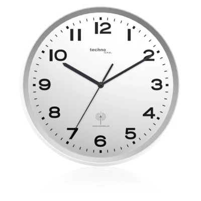 Afbeelding van WT 8500 zilver radio wandklok