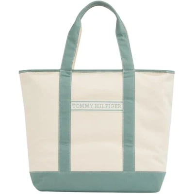 Afbeelding van Tommy Hilfiger Summer TOTE Unisex Shopper, Maat: One Size, Green