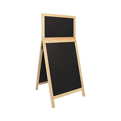 Afbeelding van Stoepbord Duplo 120x55cm met top bord Blank