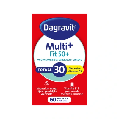 Afbeelding van 4x Dagravit Totaal 30 Vitaal 50+ 60 tabletten