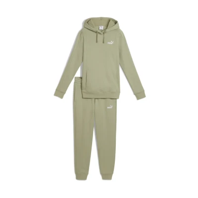 Afbeelding van Puma Hooded SUIT SET Trainingsbroek, Dames, Maat: Large, Lux army