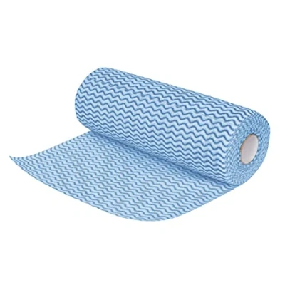 Afbeelding van Jantex non woven schoonmaakdoekjes 25 x 33cm blauw (100 stuks)