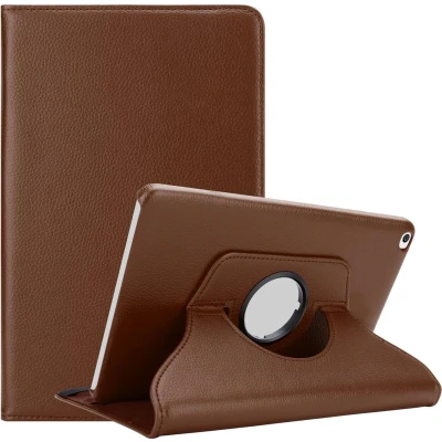 Afbeelding van Cadorabo Tablet Hoesje geschikt voor Huawei MediaPad T1 10 (10.0 inch) in PADDESTOEL BRUIN Beschermhoes ZONDER auto Wake Up, met stand functie en elastische band sluiting Book Case Cover Etui