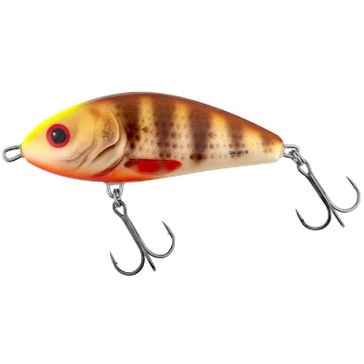 Afbeelding van Salmo Fatso Floating Jerkbait Spotted Brown Perch 10cm (48g)