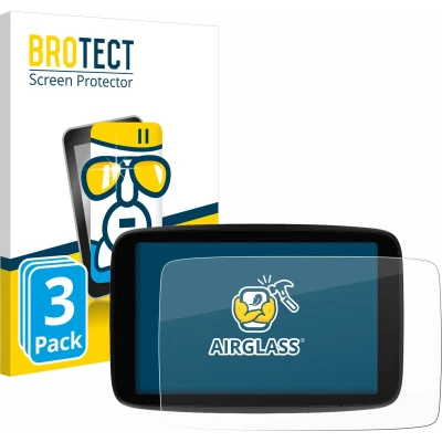 Afbeelding van BROTECT Screenprotector voor TomTom GO Expert Plus 7&quot; Folie Beschermfolie Beschermglas transparant (3 Stuks)