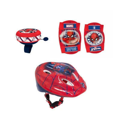 Afbeelding van Spiderman Fiets accessoires ; Helm, Handschoenen en Knie beschermers 8721122781746