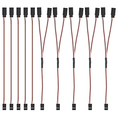 Afbeelding van MMOBIEL 10X 5X 3 Pin RC Servo kabel / Y voor Drone, Auto, Robot, etc.