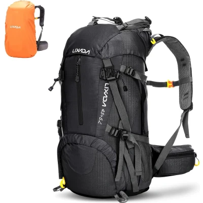 Afbeelding van Trekkingrugzak, wandelrugzak, reisrugzak, 50 L, waterafstotend met regenhoes