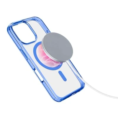 Afbeelding van Cellularline Iconic Mag Telefoonhoesje Voor Apple Iphone 16 Pro Blauw
