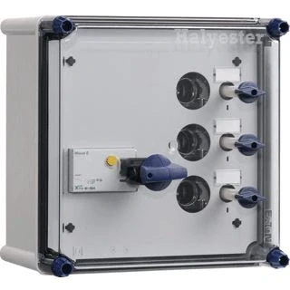 Afbeelding van Eaton holec halyester installatiekast 270x270mm 3 groepen 3f 1 als hs 40a 4p 1864419