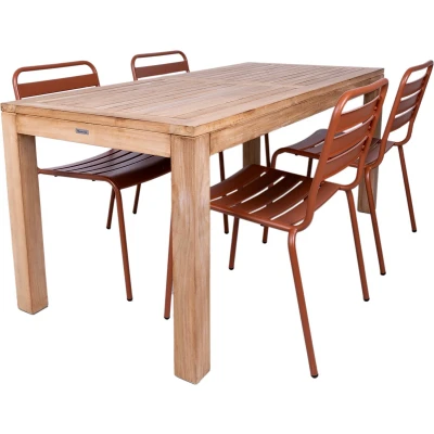 Afbeelding van MaximaVida tuinset Java 180 cm roestbruin