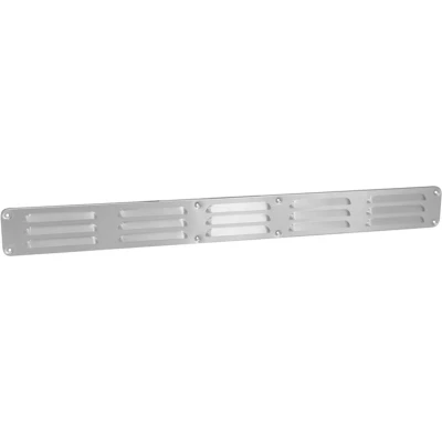 Afbeelding van Nedco schoepenrooster omgezette rand alum. 650 x 65 mm blank