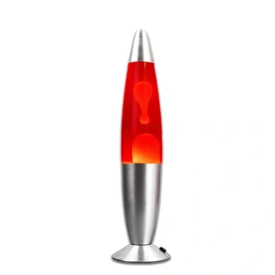 Afbeelding van Party Town Rode lavalamp: bedlampje voor kinderen lava lamp kinderlamp lavalamp tafellampen 40 cm