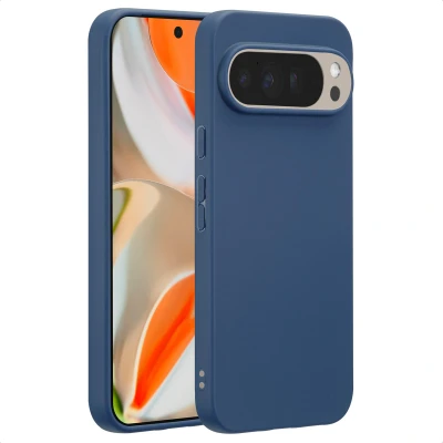 Afbeelding van Google Pixel 10 Pro XL Hoesje Siliconen en TPU (zacht) imoshion Softcase/Backcover Donkerblauw Telefoonhoesje