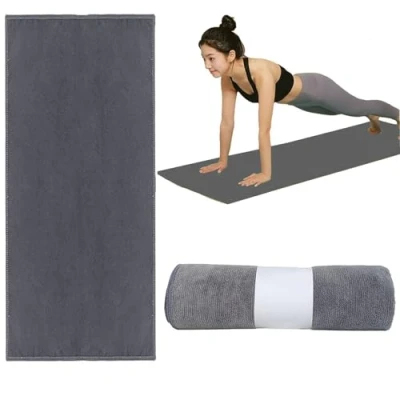 Afbeelding van Oaygat Yogamat Handdoek Antislip Hot Yoga Mat Zweetabsorberende 24 &quot;x 72&quot; Doek Super Zachte Deken Extra Dikke Fitness