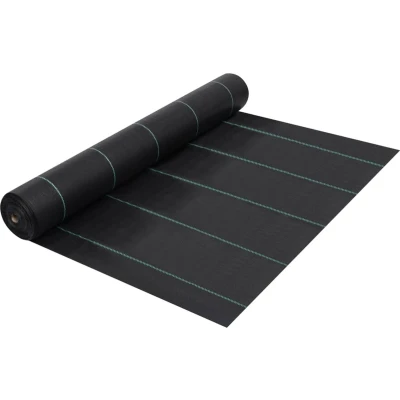 Afbeelding van vidaXL Worteldoek 1x10 m PP zwart
