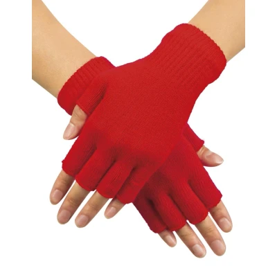 Afbeelding van *** Rode Vingerloze Handschoenen Maat One Size Fits All