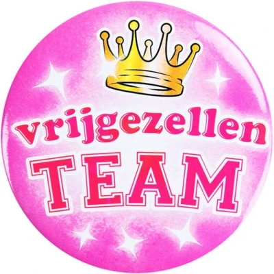 Afbeelding van Button klein vrijgezel vrouw per stuk