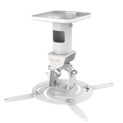 Afbeelding van Beamer Plafondbeugel 360 Draaibaar en 180 Kantelbaar Plafondafstand 21,5cm Tot 15kg Wit