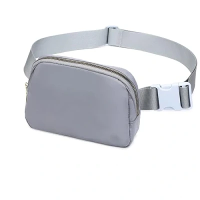 Afbeelding van Miss Lulu Hobo schoudertas voor dames en heren, uniseks, heuptas dames, chic, sportief, licht, opvouwbaar, verstelbare riem, ideaal crossbosy tas Valentijnsdag, grijs., Eigentijds