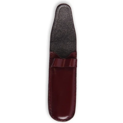 Afbeelding van W selected Luxe Lederen Zakmesetui Compact en Stijlvol Donkerrood