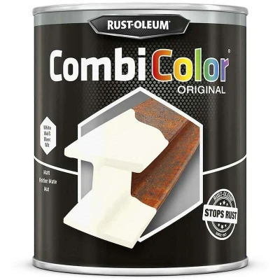Afbeelding van rust oleum combicolor mat wit 750 ml