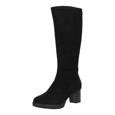 Afbeelding van Jana Dames Long Boot Heel 8 25565 43 Kniehoge laarzen, zwart, 39 EU Breed