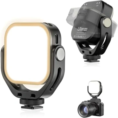 Afbeelding van ULANZI VL66 RGB Verstelbare Oplaadbare 2500 6500K Mini Video Draagbare Licht op Camera, 2000mAh CRI95+ Dimbaar, Ultra Heldere Foto en Verlichting, LED Vullamp voor DSLR Camcorder