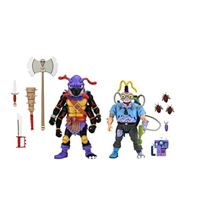 Afbeelding van NECA Accessoires Teenage Mutant Ninja Turtles (Cartoon) 7&quot; Scale Action Figures Antrax &amp; Scumbug 2 Pack, Multicolor