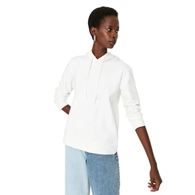 Afbeelding van Trendyol Rood Normaal/Regular Fit Basic Dun Gebreid Sweatshirt Met Capuchon Twoaw20Sw0059