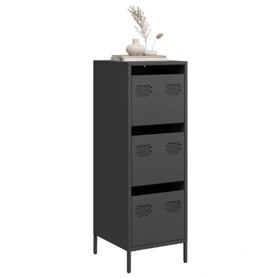 Afbeelding van vidaXL Hoge kast 39x35x103,5 cm staal zwart