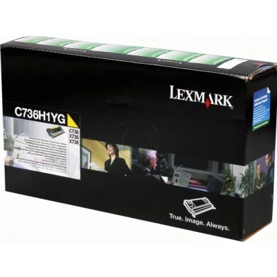Afbeelding van Lexmark C736H1YG Toner Geel Hoge capaciteit