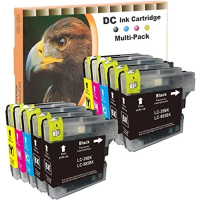 Afbeelding van D&amp;C LC985 compatibele inktpatronen voor Brother LC 985 DCP J125 J140W J315W J515W MFC J220 J265W J410 J415W (10 stuks)