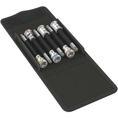 Afbeelding van Wera 8767 B HF 1 Zyklop 6 delige bitdoppenset vasthoudfunctie torx 3/8&quot;