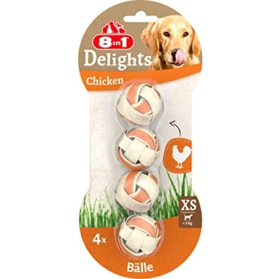 Afbeelding van 8in1 Delights Ballen S 4 stuks