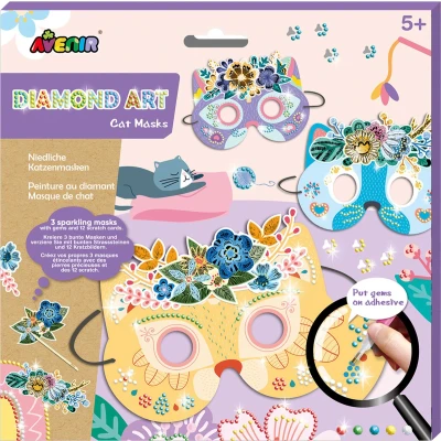 Afbeelding van Avenir Diamond Art kattenmasker